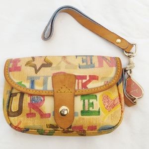 Dooney & Bourke Multicolored Signature Wristlet